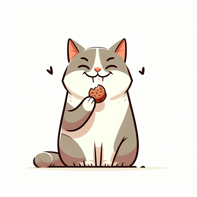 giving a treat to a cat after medicine